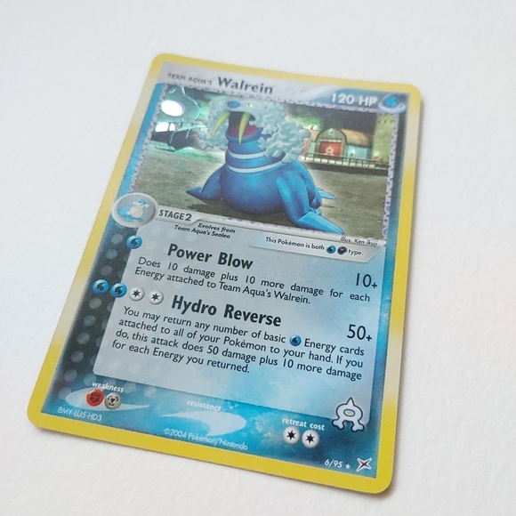 Pokemon Team Aqua Walrein 6/95 2004 holo card - Picture 2 of 3